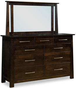 Amish Bridgeview Dresser with Mirror