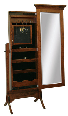 Amish Arlington Jewelry Cheval and Mirror