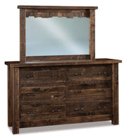 Amish Vandella 6-Drawer Dresser With Mirror