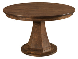 Amish Emerson Round Single Base Table