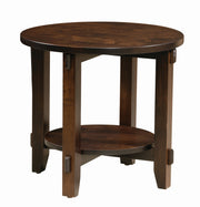 Amish Bungalow Round End Table