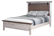 Amish Sandusky Bed in Rough Sawn Brown Maple