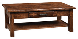 Amish Hand Hewn Coffee Table