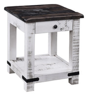 Amish Old Tymes Rustic End Table in Brown Maple