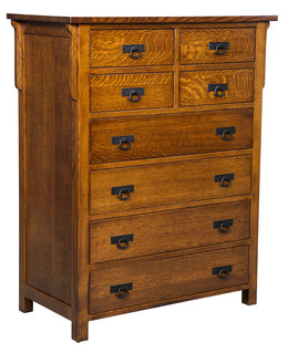 Amish Kingston Prairie 8-Drawer Chest