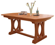 Amish Emperor Double Pedestal Table