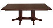 Amish Mariah Mission Double Pedestal Table