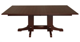 Amish Mariah Mission Double Pedestal Table