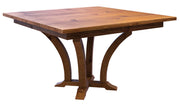 Amish Acorn Single Pedestal Butterfly Leaf Table