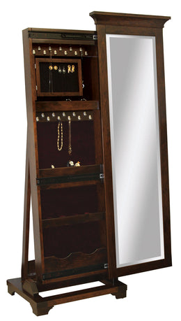 Amish Arlington Jewelry Leaner and Mirror