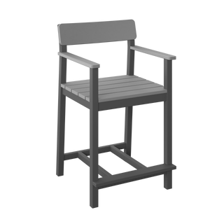 Amish Polybird Counter Height Club Bar Stool