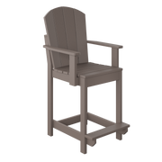 Amish Polybird Counter Height Fan Back Dining Chair