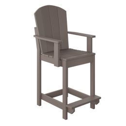 Amish Polybird Counter Height Fan Back Dining Chair