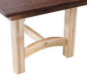 Amish Pictured Rock Trestle Table