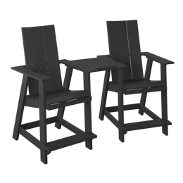 Amish Polybird Modern Tete-A-Tete Set