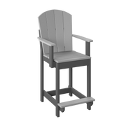 Amish Polybird Counter Height Fan Back Dining Chair