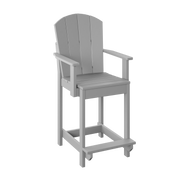 Amish Polybird Counter Height Fan Back Dining Chair