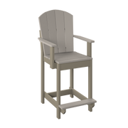 Amish Polybird Counter Height Fan Back Dining Chair