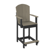 Amish Polybird Counter Height Fan Back Dining Chair