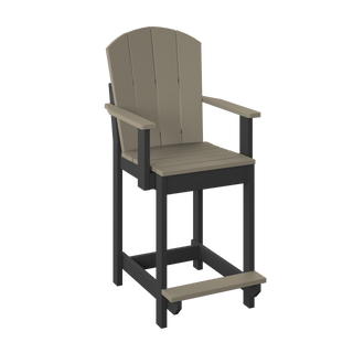 Amish Polybird Counter Height Fan Back Dining Chair