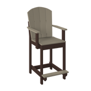 Amish Polybird Counter Height Fan Back Dining Chair