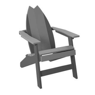 Amish Polybird Surfboard Adirondack Chair - Tail