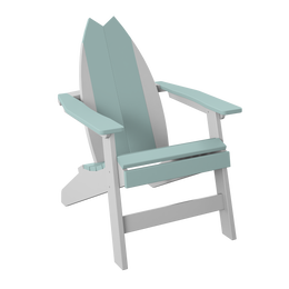 Amish Polybird Surfboard Adirondack Chair - Tail