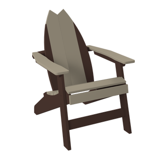 Amish Polybird Surfboard Adirondack Chair - Tail