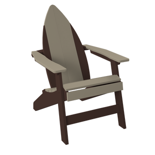 Amish Polybird Surfboard Adirondack Chair - Nose