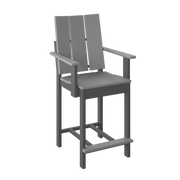 Amish Polybird Counter Height Modern Dining Chair