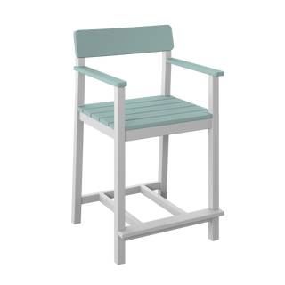 Amish Polybird Counter Height Club Bar Stool