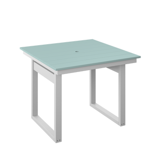 Amish Polybird Modern Square Dining Table