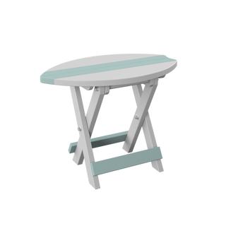 Amish Polybird  Surfboard Folding End Table