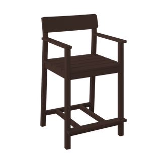 Amish Polybird Counter Height Club Bar Stool