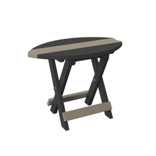 Amish Polybird  Surfboard Folding End Table