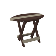 Amish Polybird  Surfboard Folding End Table