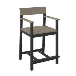 Amish Polybird Counter Height Club Bar Stool