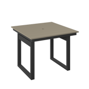Amish Polybird Modern Square Dining Table