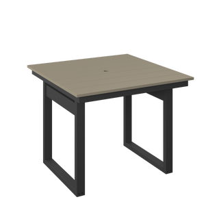 Amish Polybird Modern Square Dining Table