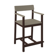 Amish Polybird Counter Height Club Bar Stool