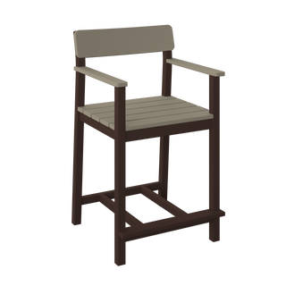 Amish Polybird Counter Height Club Bar Stool