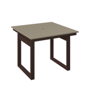 Amish Polybird Modern Square Dining Table