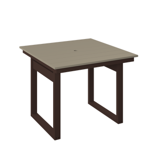 Amish Polybird Modern Square Dining Table